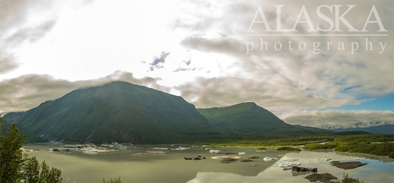 Camicia Creek flows into Valdez Glacier lake and then out Valdez Glacier Stream.