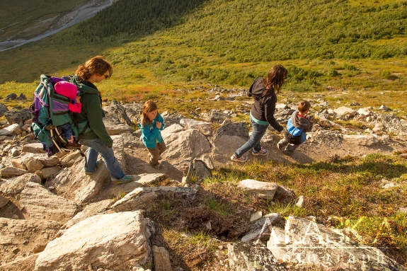 The slope is steep, recommended to stay on the trail.