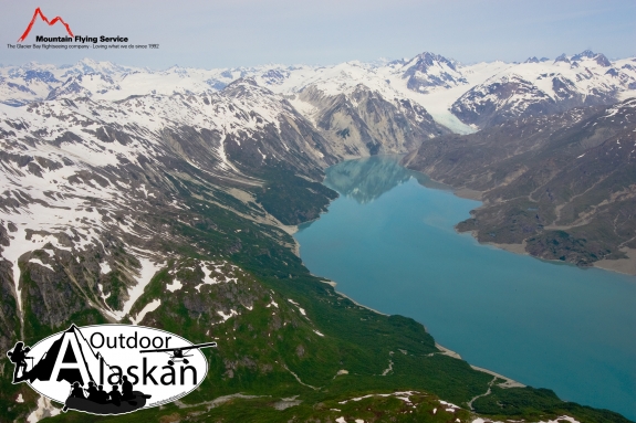 Looking north at the end of Muir Glacier and head of Muir Inlet. Taken July 2009.