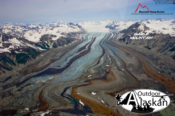 Carroll Glacier and Gable Mountain. July 2009.