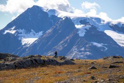 Bike in the mountains that you dream about when hearing Alaska.