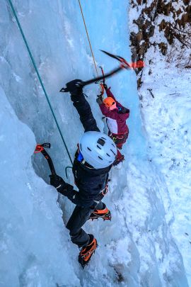 Our ice climbing tours are available to anyone 12 and up.