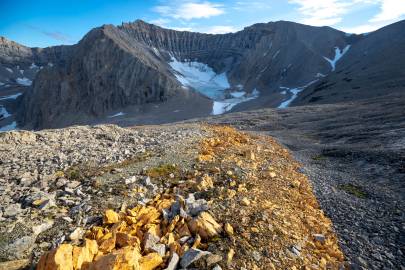 Yellow-brick road and Northernmost Glacier