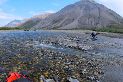 Another section where we had to drag our packrafts.