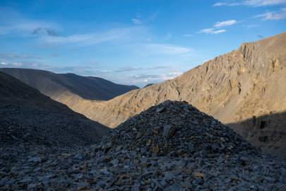 I would hike into that saddle the next day.