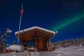 The Chicken, Alaska post office in winter.