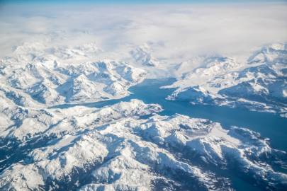 Columbia Bay and Columbia Glacier. April 2023