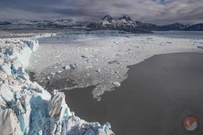 The face of Columbia Glacier.