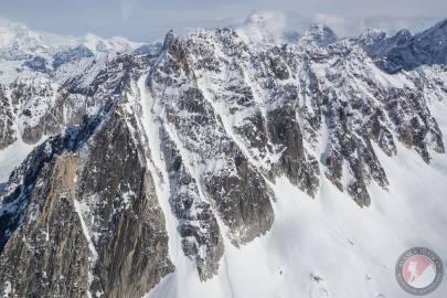 The southwest corner and south face of Dragons Head.