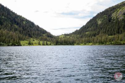 Looking south from the southeast lagoon like section of Eagle Bay.