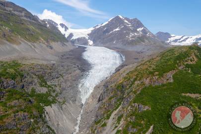 Glacier G213981E61263N near Valdez Glacier, above the ice dam.