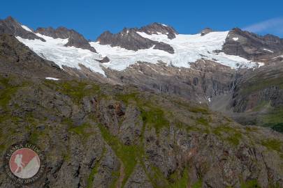 Glacier G213982E60906N (right) and Glacier G213971E60895N (left), outside Valdez, Alaska. August 2021.