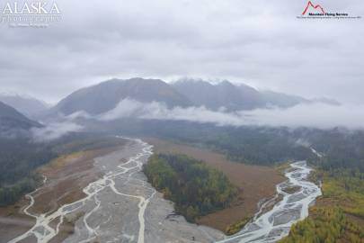 Jarvis Creek (left) joins Klehini River (right).