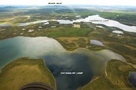 Looking down on the eastern end of Jatahmund Lake.