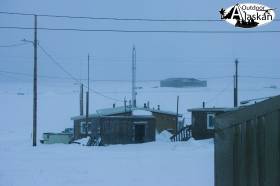 Looking out at the airport in Kaktovik.