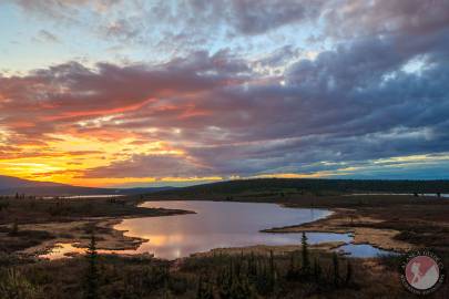 Lake Leila at sunset, in early June.