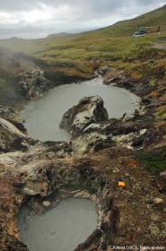 A hot spring on Little Sitkin Island, AK, US. Photo by  C.A.Neal, USGS. Public domain.