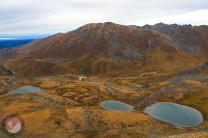 Looking out at Luck Peak in Hatcher Pass, from April Bowl.