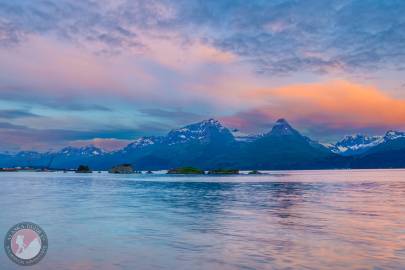 Mineral Creek Islands along Port Valdez, Valdez, Alaska.