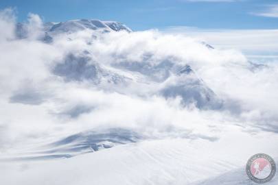 The southern end of the west face of Mount Bear.