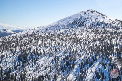 Looking at the NW face of Mount DuRelle.