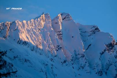 The north face of Mount Francis.