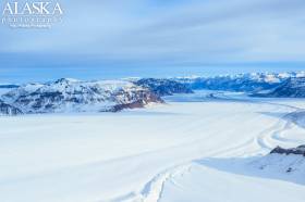 Nabesna Glacier north of Atna Peaks.