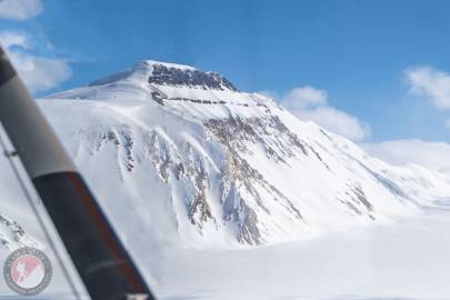 The southern face of Polar Peak, in the Wrangell Mountains.