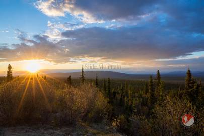 Watching the sun rise behind Slide Mountain near Eureka.