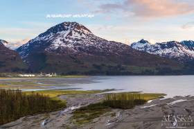 Sugarloaf Mountain near Valdez, at the end of Port Valdez.