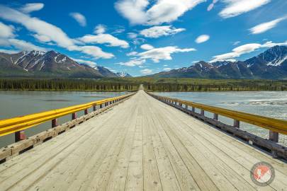 The Denali Highway bridge over the Susitna River.