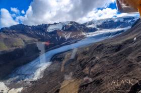 An unnamed glacier off the south side of The Goat Trail on Chitistone Pass just south of lake 5805 on the pass.