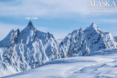 Looking out at the Tusk from Thompson Pass.