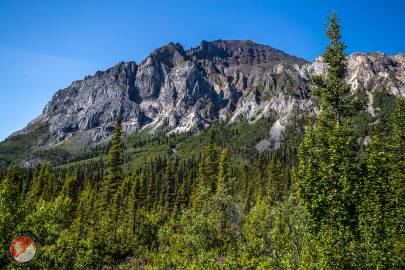 Looking at White Mountain from just past the Nabesna airstrip.