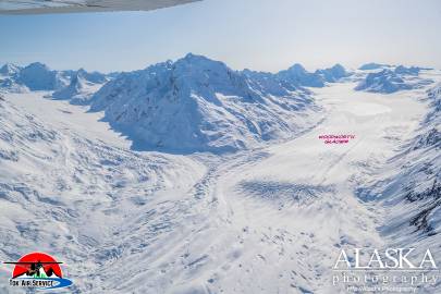 Looking up Woodworth Glacier from its terminus off Marshall Pass.