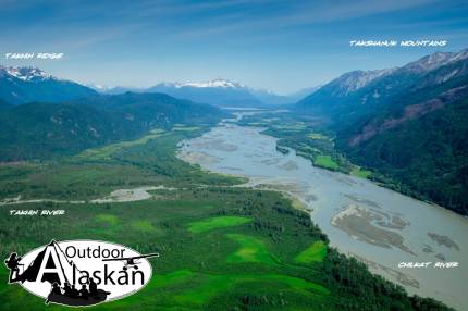 From 5,000ft and in line with 9 mile marker on the Haines Highway. 