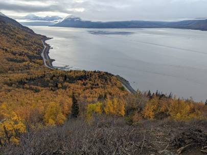 Looking east from the trail up Rainbow Peak. Photo by Matthew Nelson.