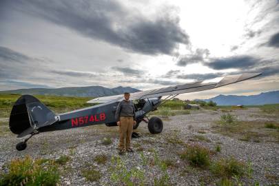 Matt in front of his PA-12