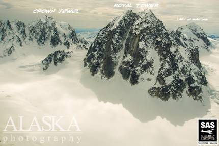 Looking south above Pika Glacier at the bottom of Little Switzerland.