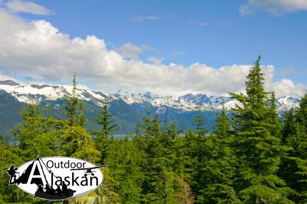 Looking out over Lynn Canal from the comm tower on Mount Ripinsky.