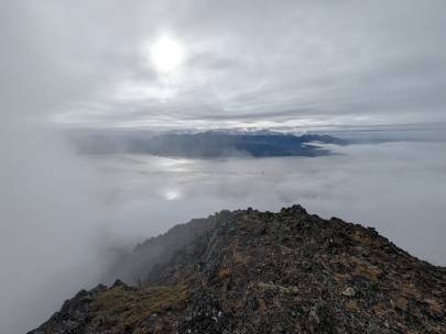 Turnagain Arm from Rainbow Peak. Photo by Matthew Nelson.