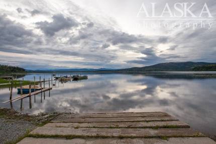 Looking down the boat launch, sturdy enough for heavy trailers and trucks.