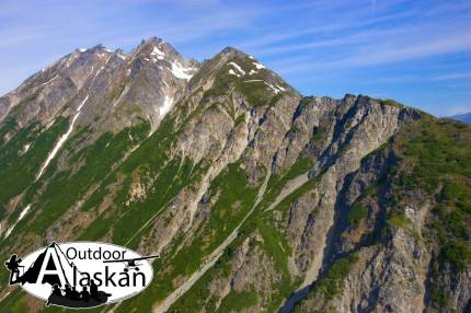 Looking at the south face of Takhin Ridge.