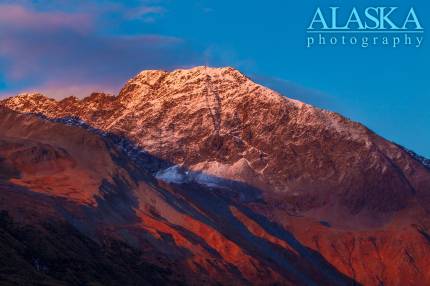 West Peak in the sunset Sept. 30, 2015.