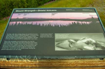 An interpretative sign at the Willow Lake pull-off.