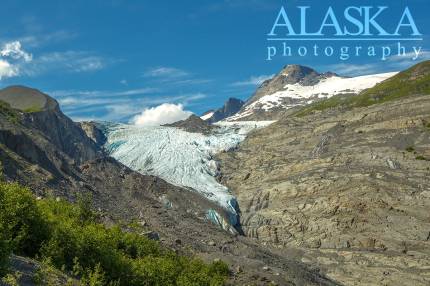 Looking out at Worthington Glacier from the high trail.